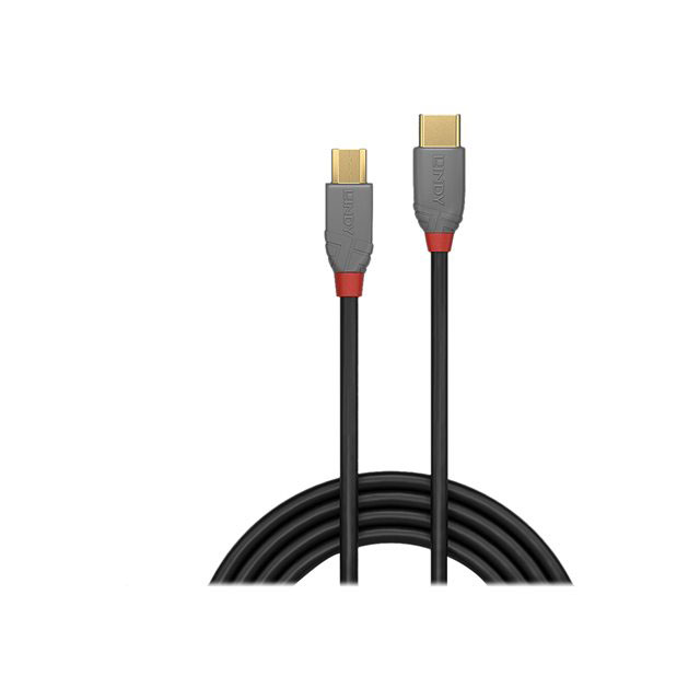 Lindy 36892 cble usb usb 2.0 2 m usb c micro-usb b noir, gris