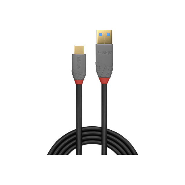 Lindy 36910 cble usb 0,5 m usb c usb a noir, gris