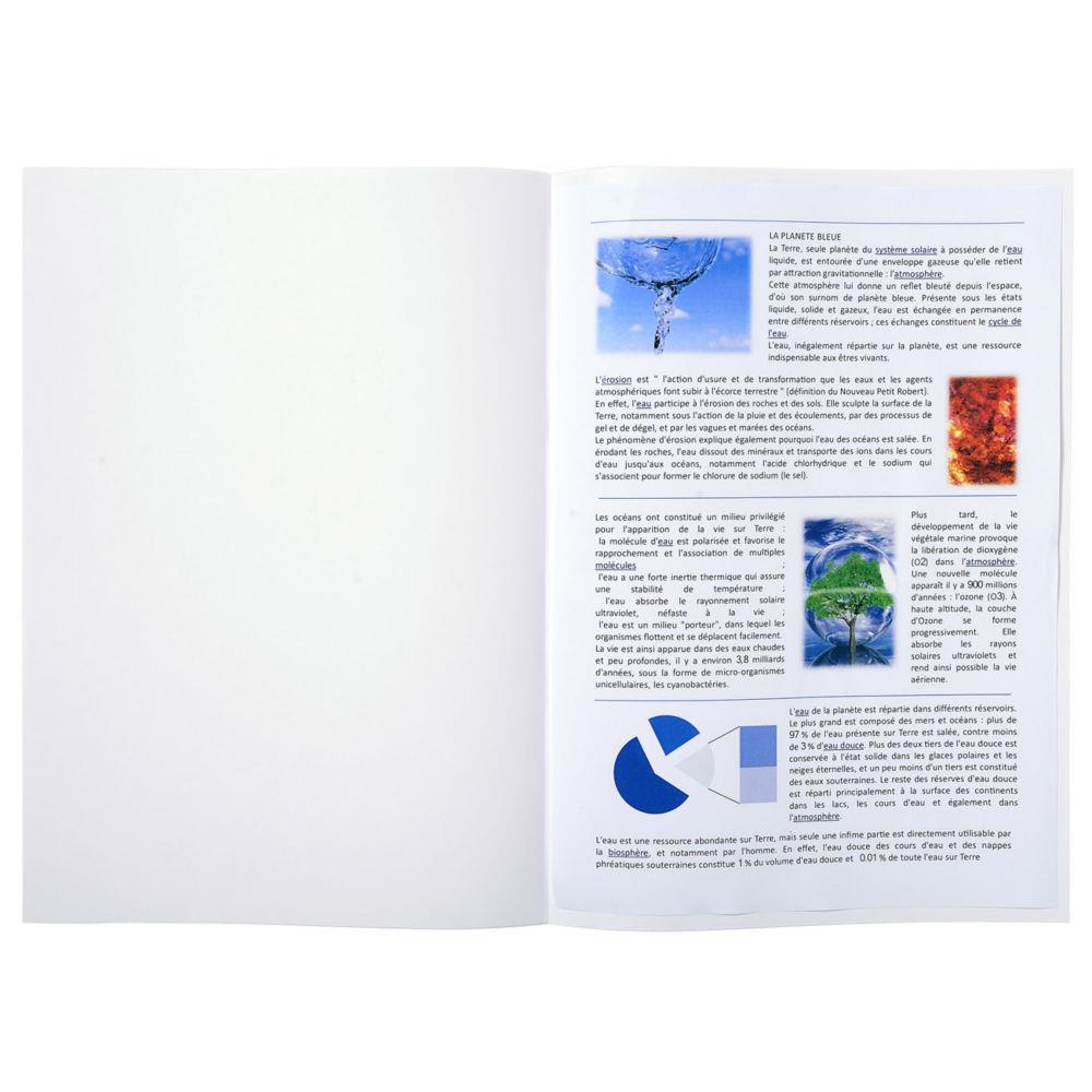 Cotes de plaidoirie Exacompta 22 x 31 cm en papier 90 g coloris blanc - Lot de 100