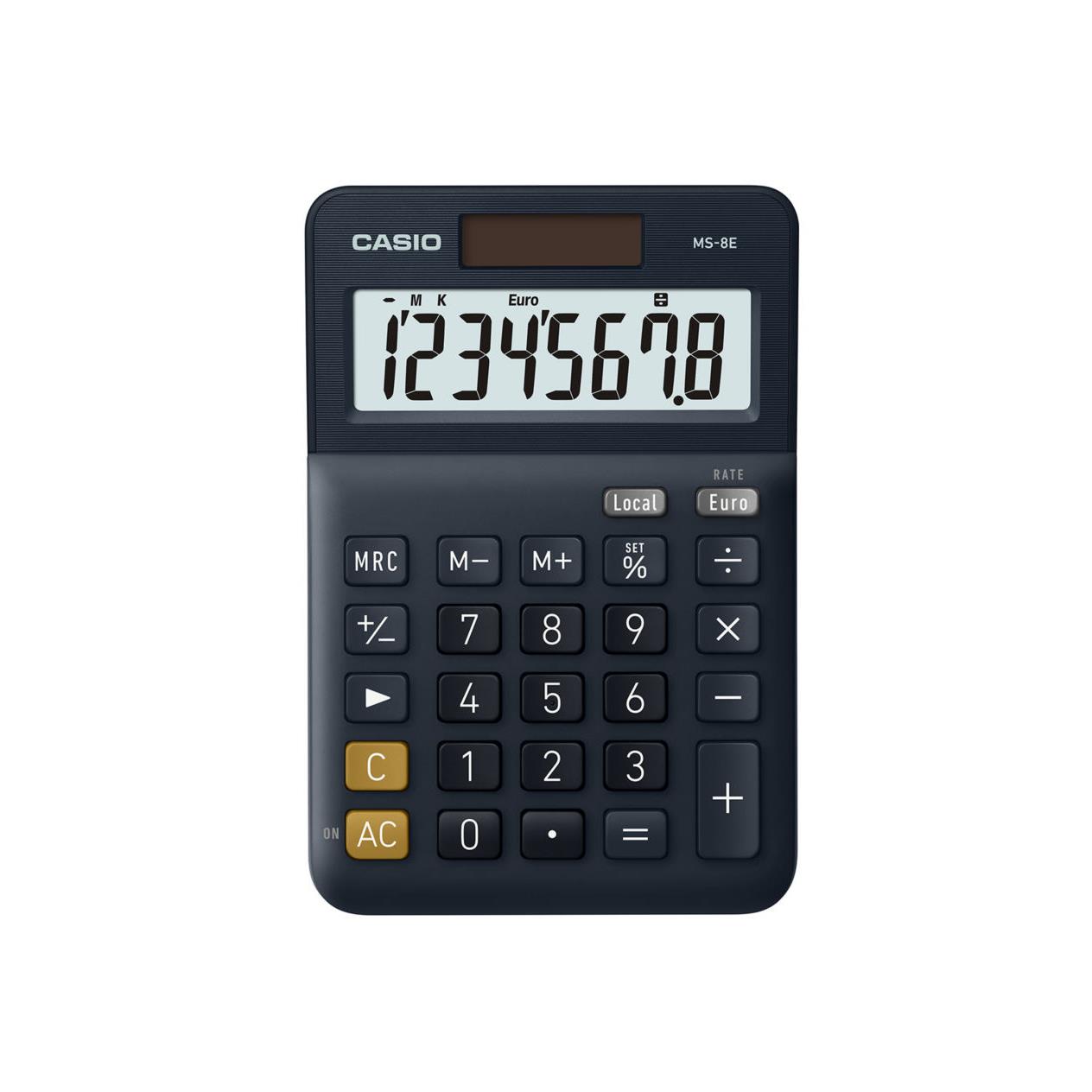 Calculatrice de bureau Casio MS-8E solaire - 8 chiffres