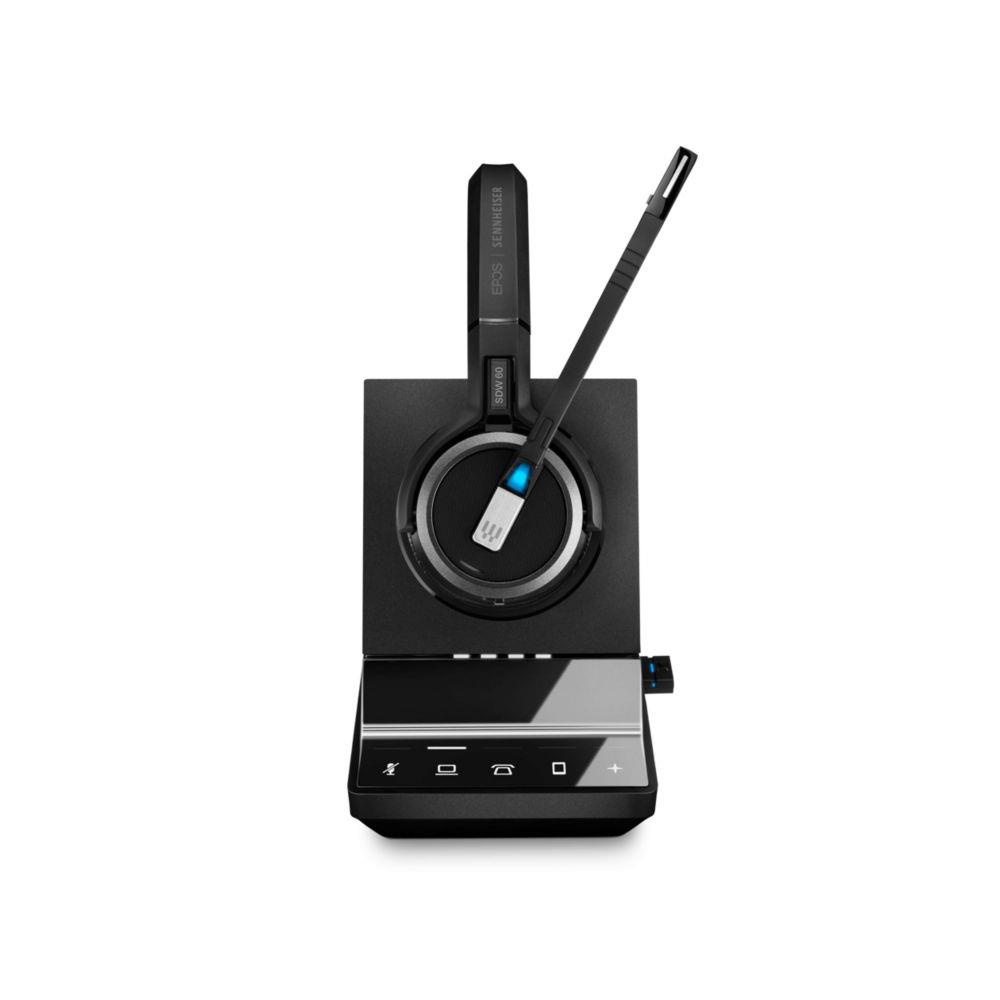 Casque sans fil Epos SDW 5066 Stro DECT avec station de recharge - Noir