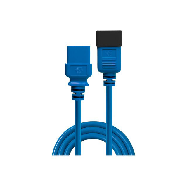 Lindy 30121 cble lectrique bleu 2 m coupleur c19 coupleur c20