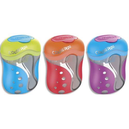 Taille-crayons Maped Color Pep'S - 2 usages avec rserve - coloris assortis