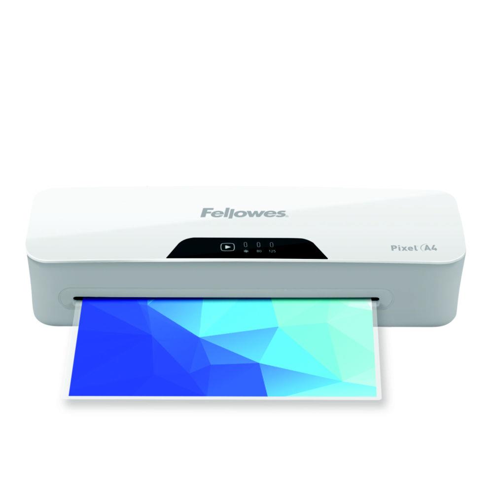 Plastifieuse thermique Pixel Fellowes - A4 - 125 microns - blanc