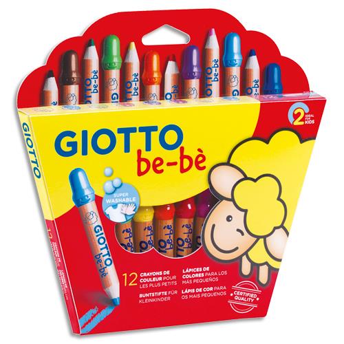 Etui de 12 crayons de couleur be-b spcialement conus pour les petits
