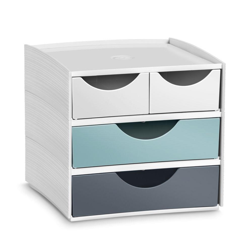 Mini Module de rangement CEP 4 tiroirs - Coloris Riviera