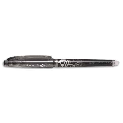 Roller Pilot Frixion Point - pointe fine, s'efface  la gomme en bout de stylo - noir