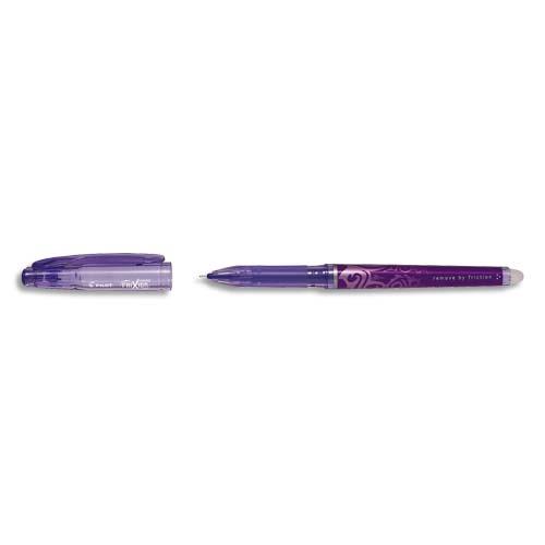 Roller Pilot Frixion Point - pointe fine, s'efface � la gomme en bout de stylo - violet