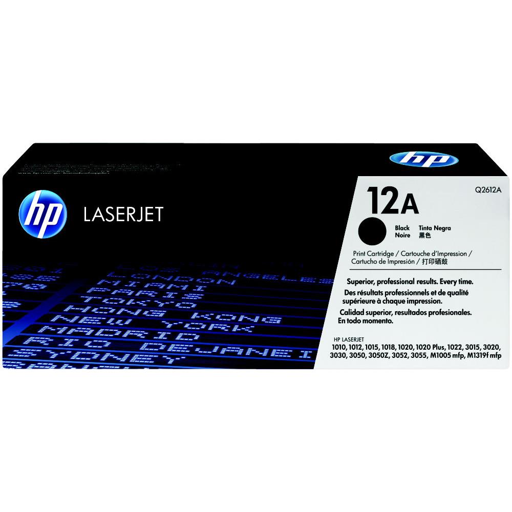 Cartouches de toner - Hp 12a pack de 2 toners laserjet noir authentiques