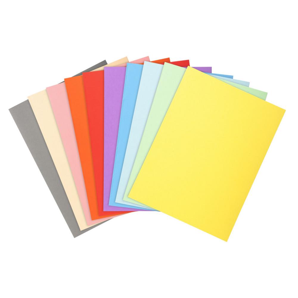 Chemise Forever Exacompta A4 170 g/m2 - 100 % recycl� - 34 x 32 cm - Paquet de 100 en 10 couleurs assorties