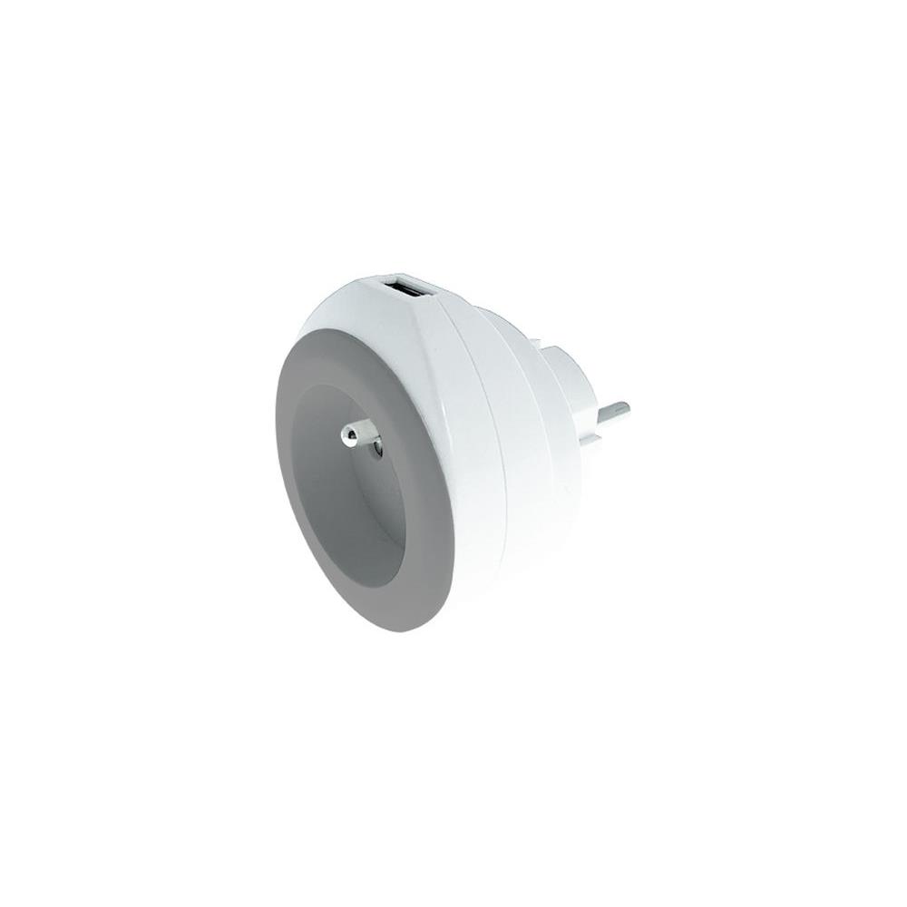 Watt & Co Chargeur universel mural USB-A pour smartphone et tablette - Gris