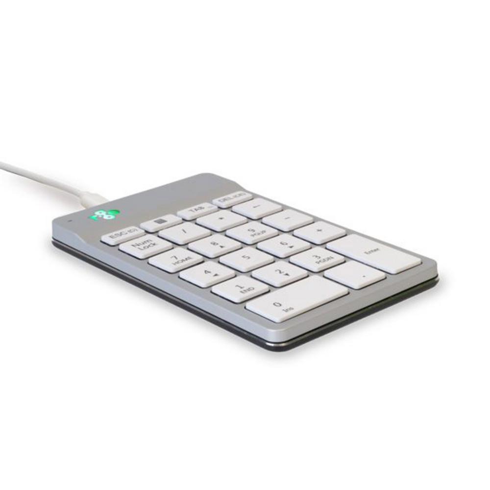 R-go tools clavier r-go numpad break, clavier numrique ergonomique avec logiciel de pause, filaire, blanc
