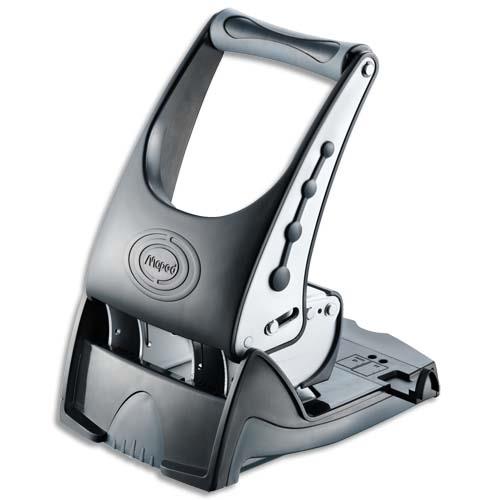 Perforateur 2 trous Maped Easy sans effort - 65 feuilles - coloris gris