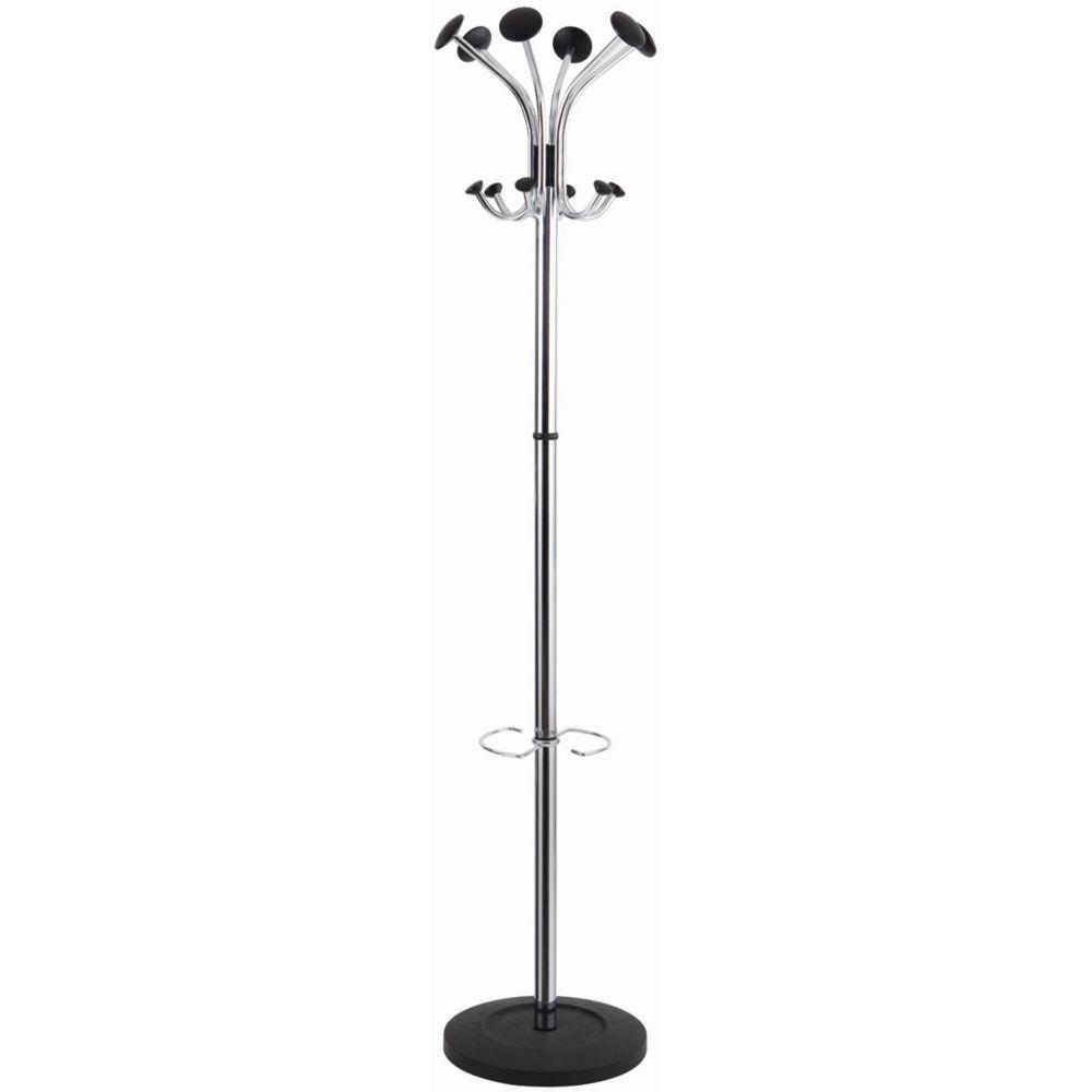 Portemanteau Alba Chromy 12 patres - Noir chrome