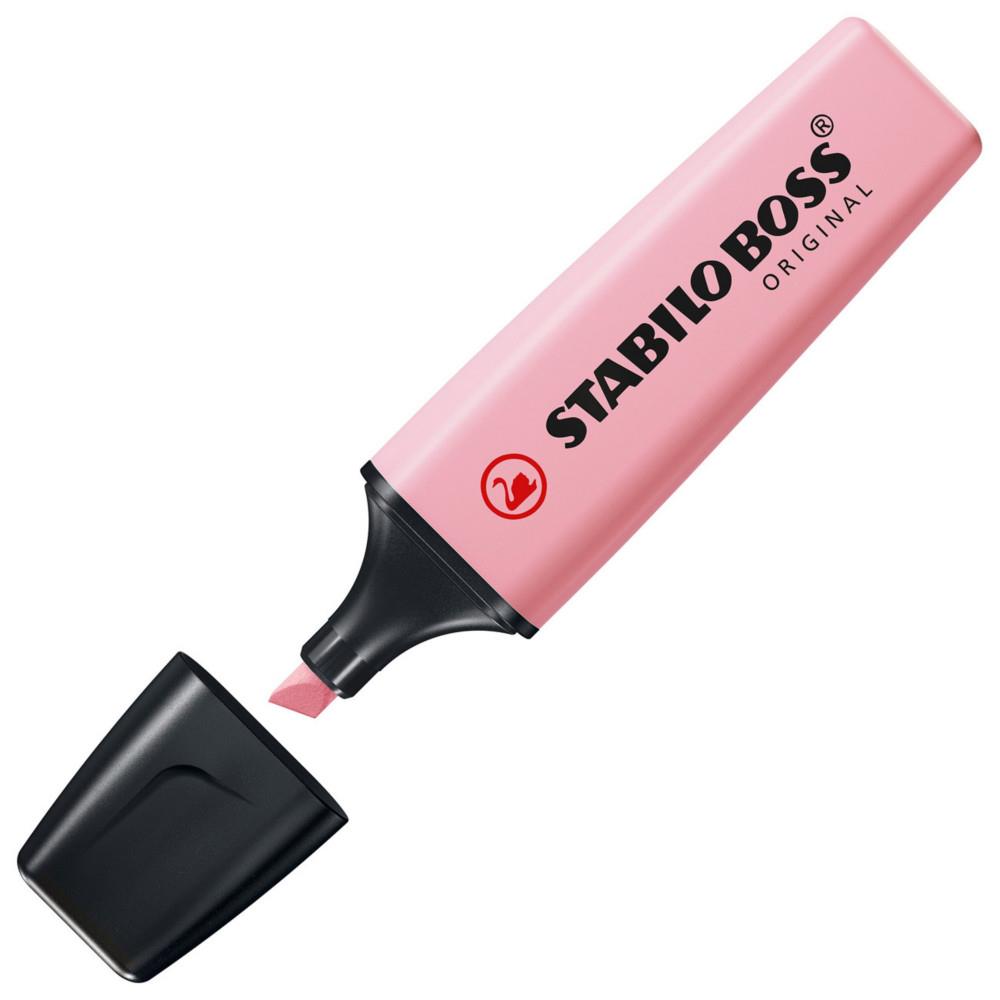 Surligneur pointe biseaute Stabilo Boss Original pastel - Soupon de rose