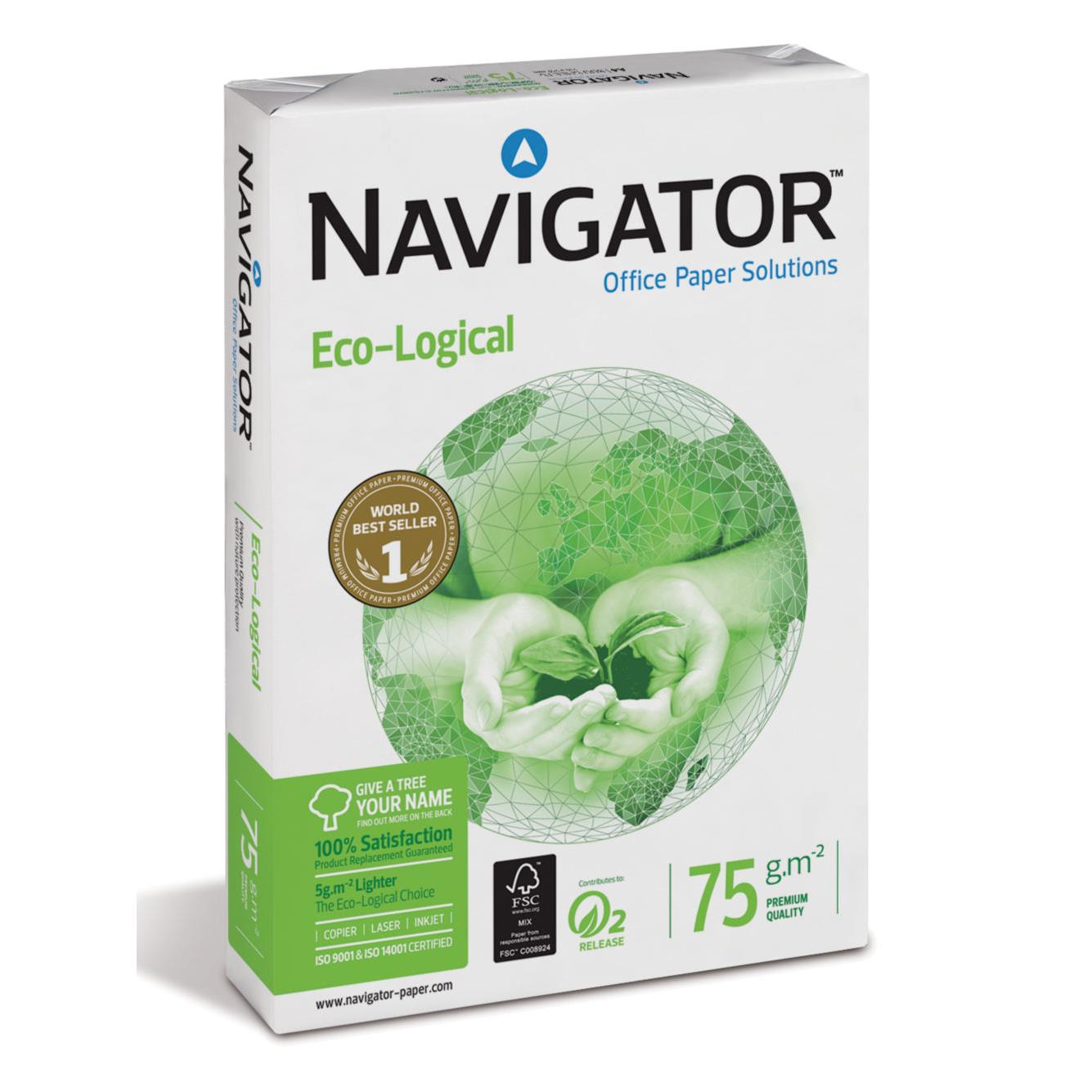 Papier A3 blanc 75g Eco-Logical - ramette de 500 feuilles