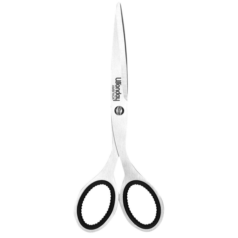 Ciseaux ambidextres bouts pointus Wonday Ambi'Nox - longueur 17 cm -  Inox satin