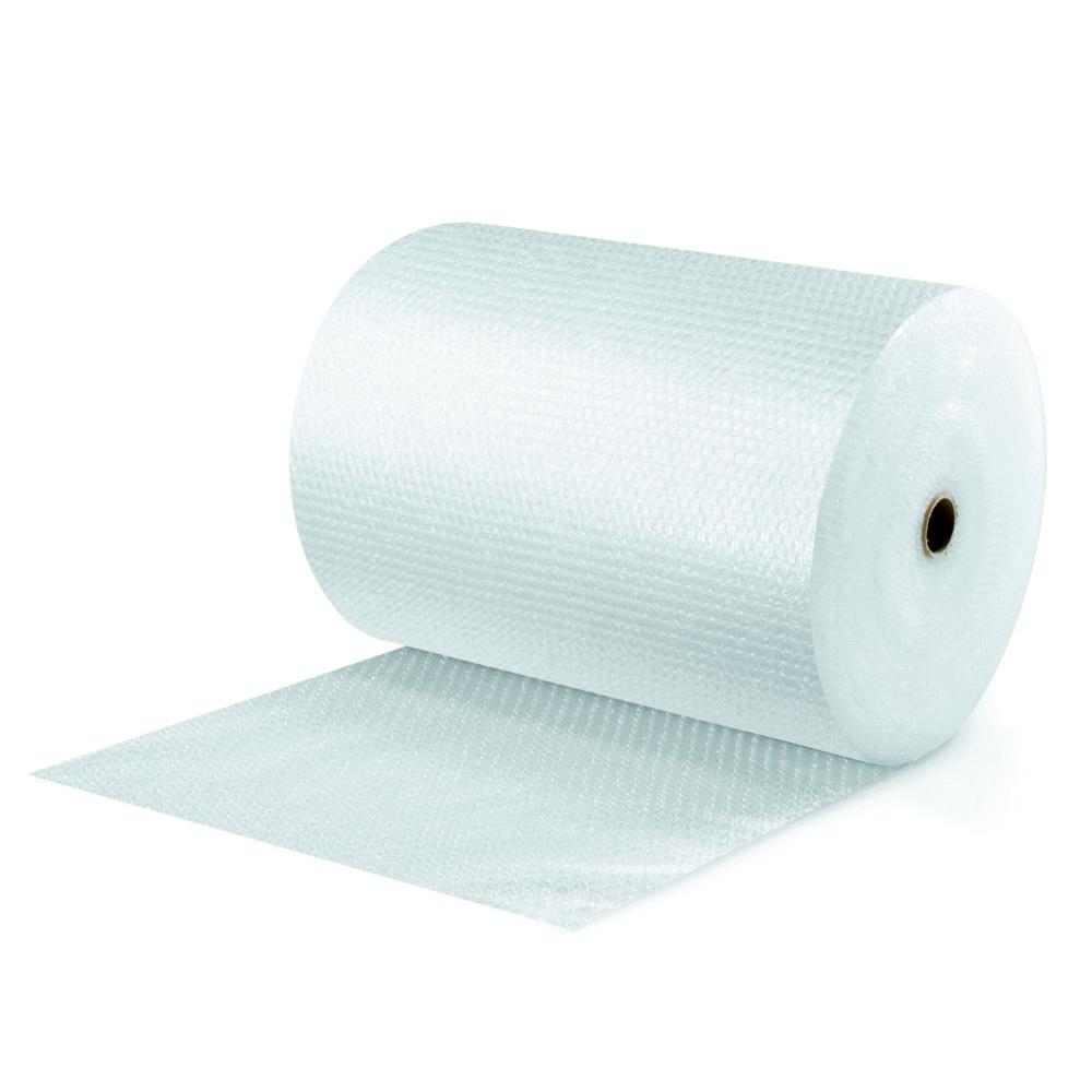 Film de protection  bulles d'air RAJA - 18 mm - Rouleau l. 50 cm x L. 80 m - Transparent - Lot de 2