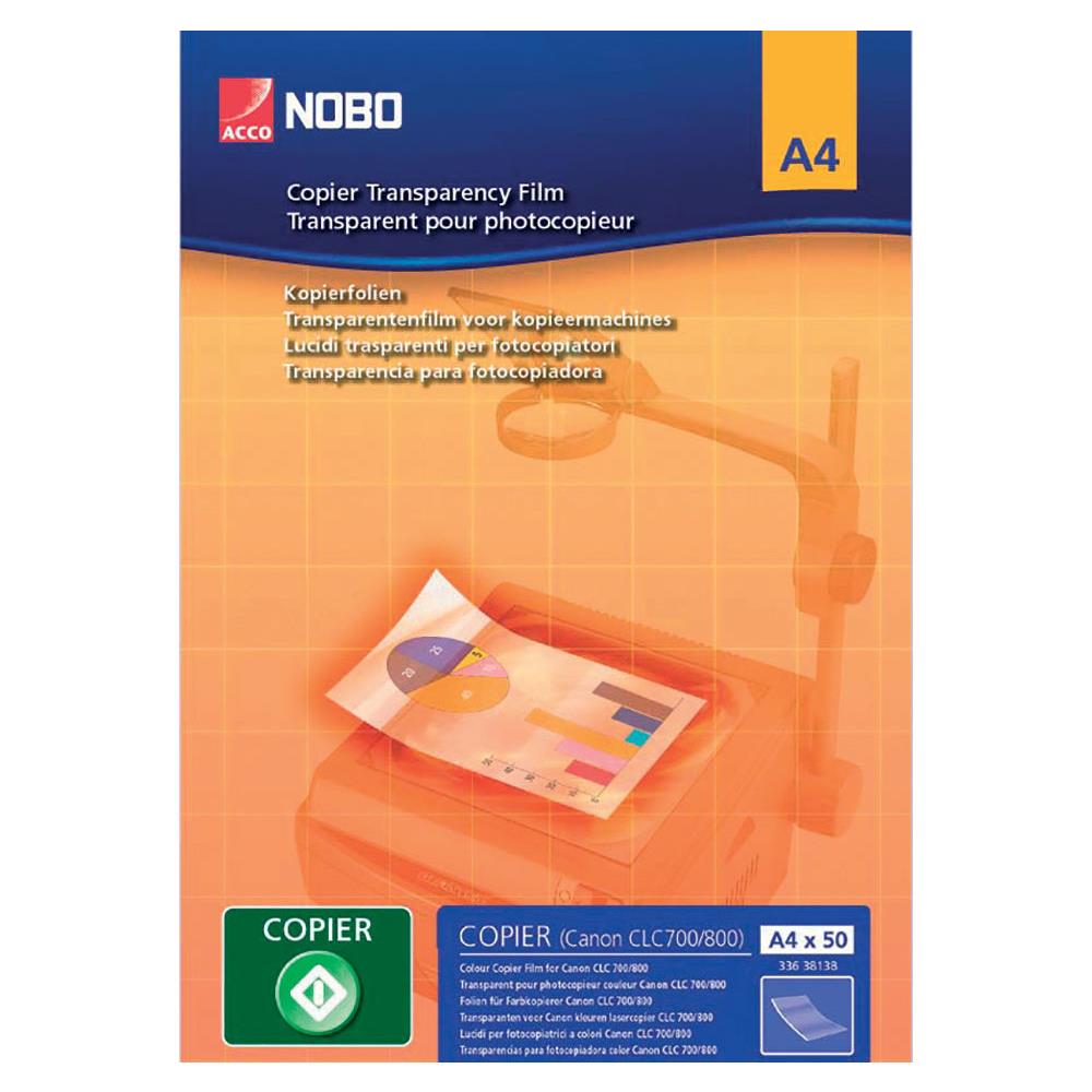 Transparents Nobo pour copieur - paquet 100 feuilles