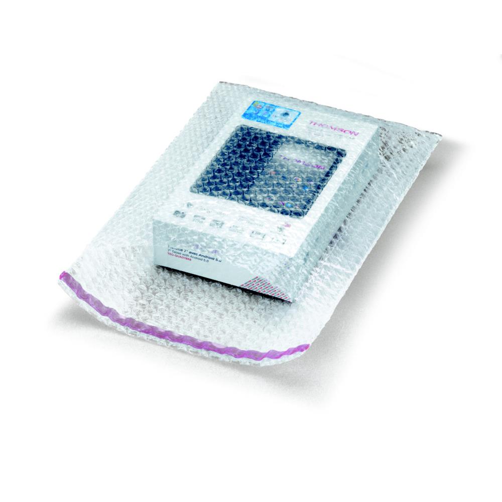 Sachet bulles Raja avec rabat adhsif repositionnable - 25 x 30 cm - paquet de 200 - transparent