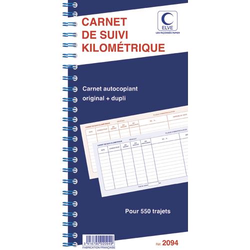 Manifold autocopiant Elve - suivi kilomtrique - 29,7 x 14 cm - 50 feuillets dupli