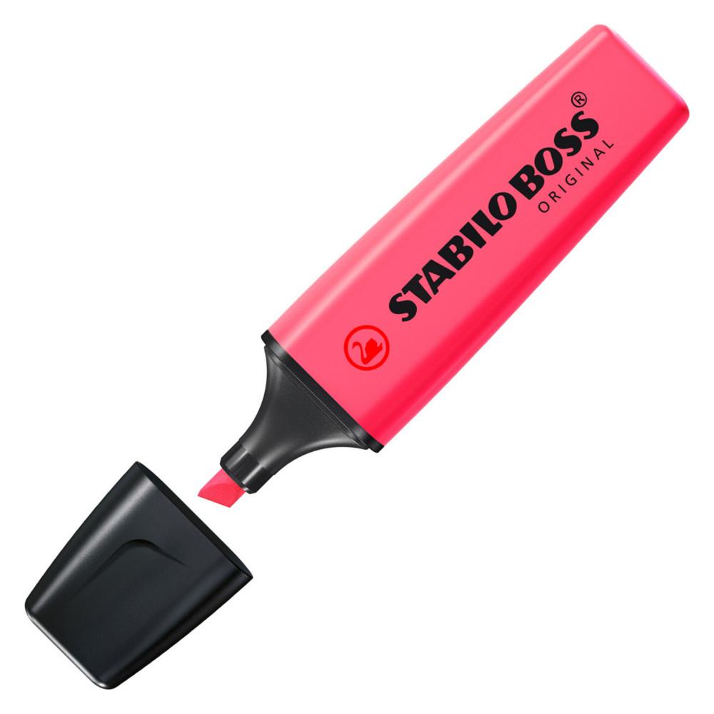 Stabilo Boss rose - surligneur pointe large biseaute