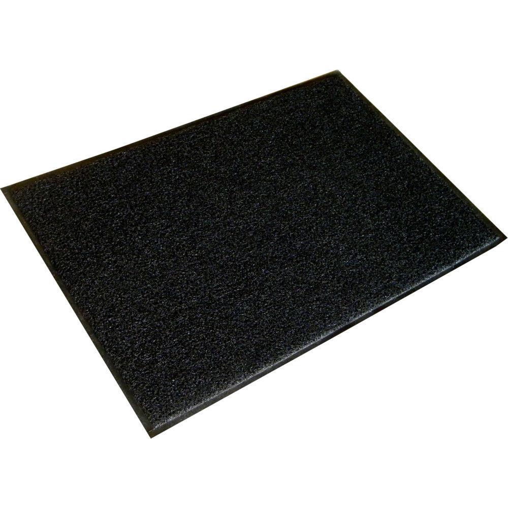 Tapis d'accueil extrieur Floortex - 90 x 60 cm - trafic intense - gris