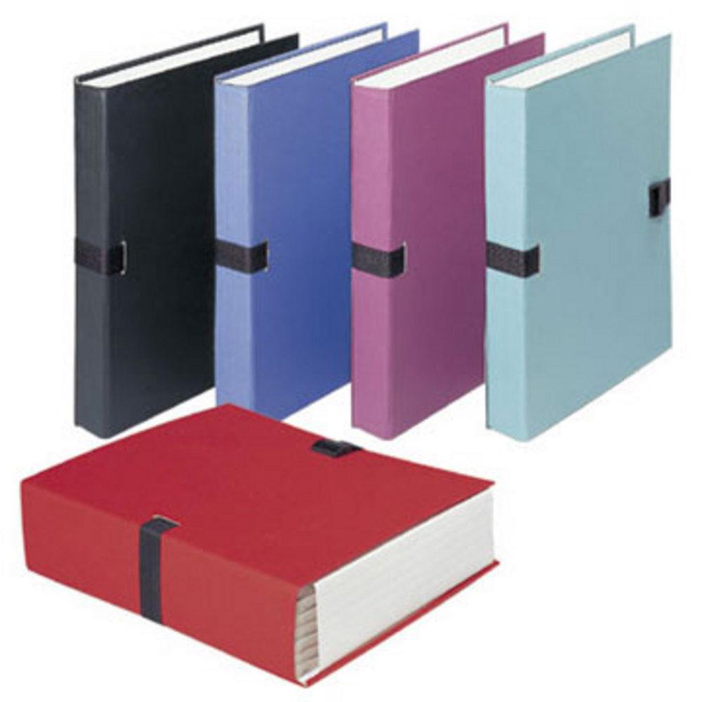 Chemise extensible 51215 de Claircell - dos 10 cm - recouverte de papier grain vernis - coloris assortis
