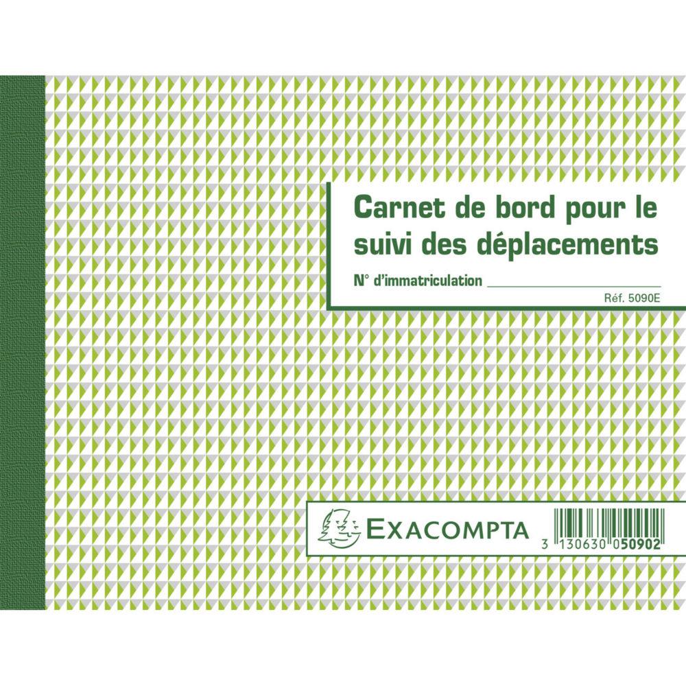 Carnet de bord pour le suivi des dplacements Exacompta - Format 14,8x19 cm - 64 pages