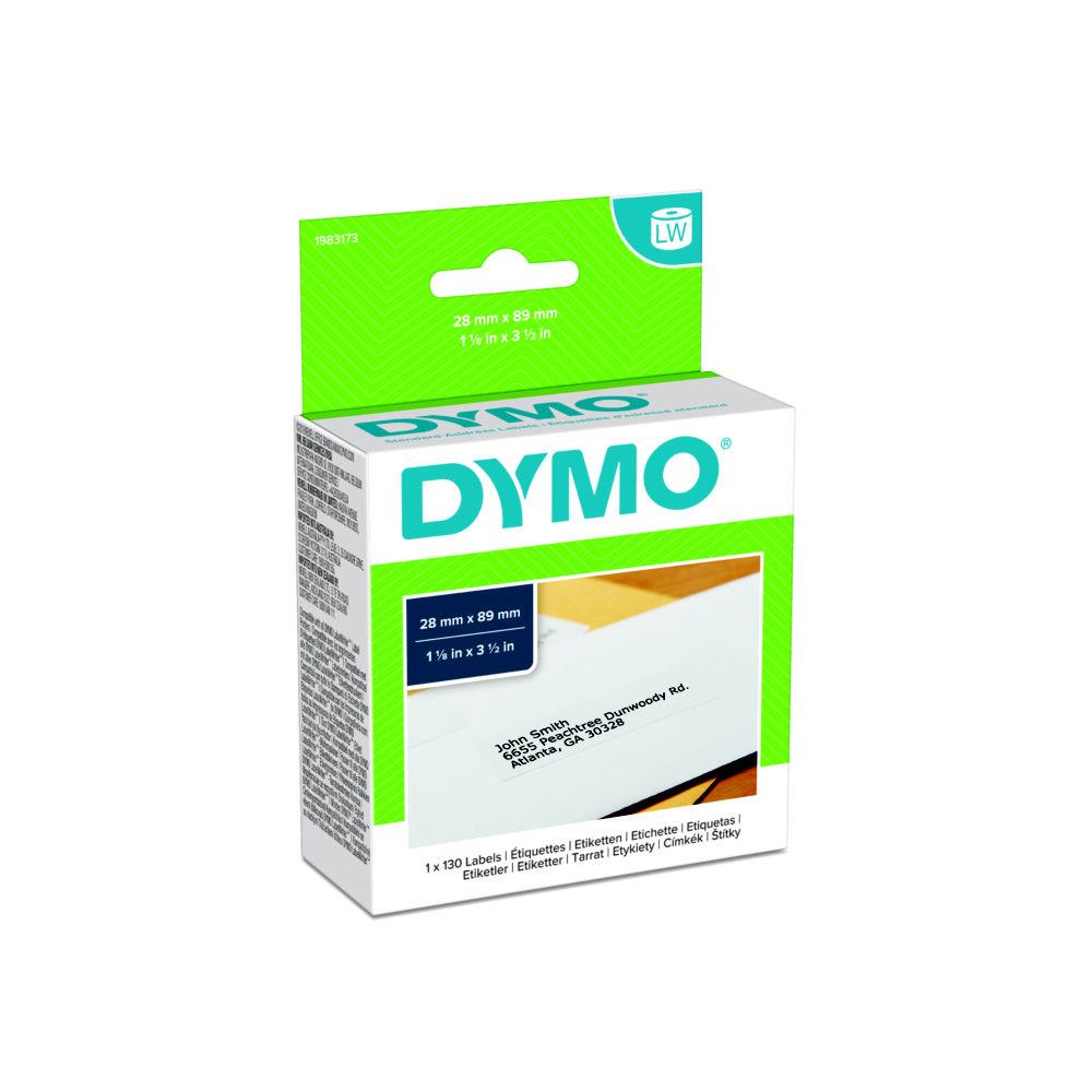 Etiquettes adresses Dymo LW - petit volume - 89x28mm - bote de 130