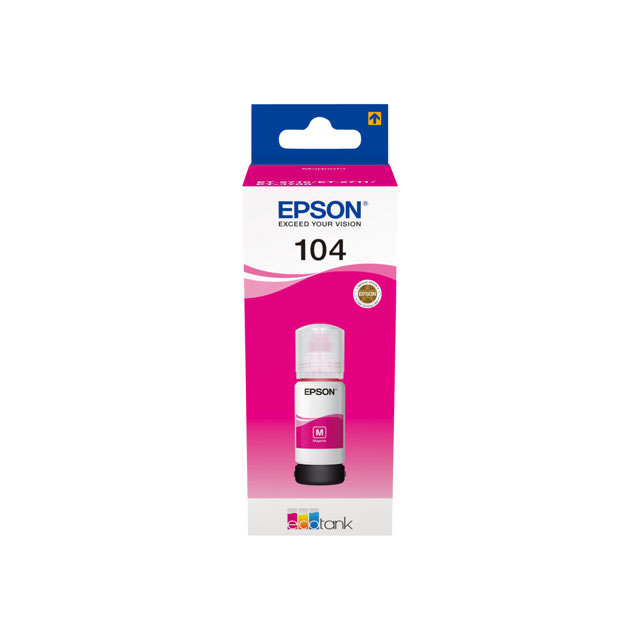 Recharges d'encre pour imprimante - Epson 104 ecotank magenta ink bottle