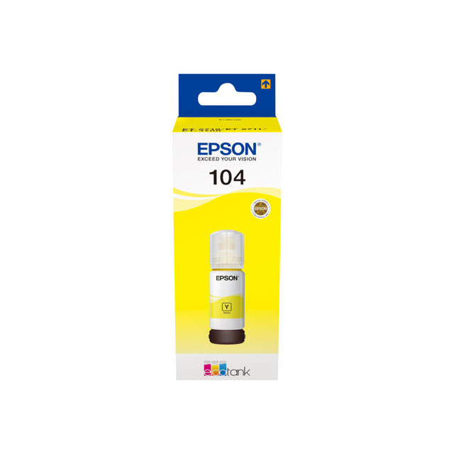 Recharges d'encre pour imprimante - Epson 104 ecotank yellow ink bottle
