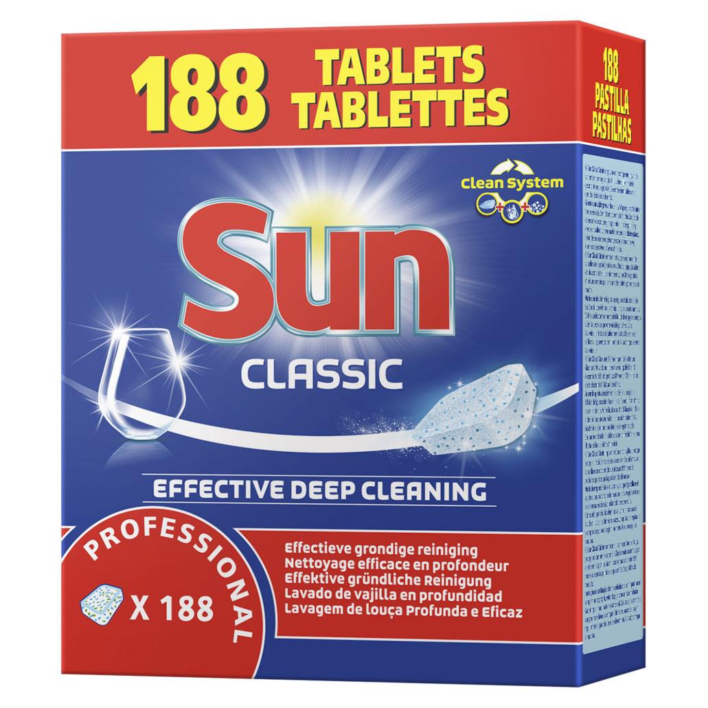 Tablettes pour lave-vaisselle professionnelle Sun - cycle court - bote de 188