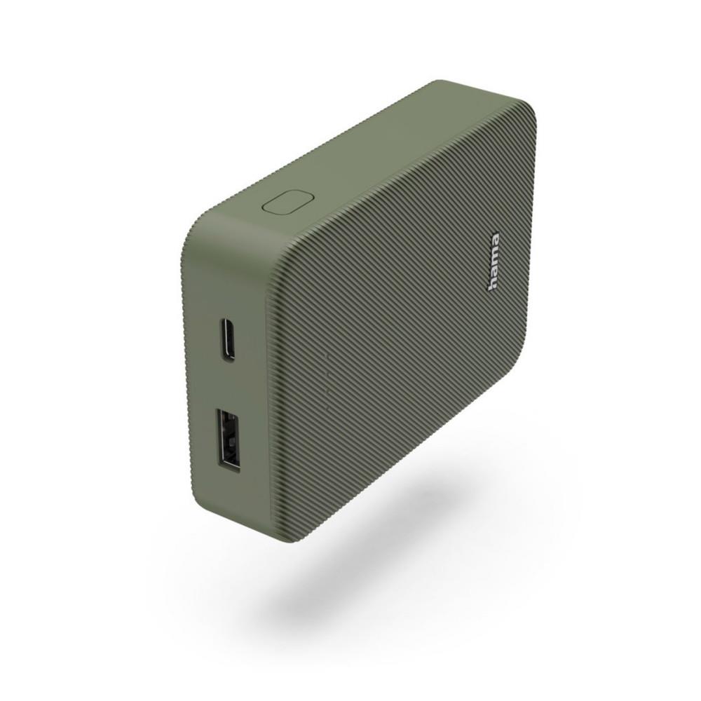 Batterie de secours externe (power bank) - Hama 00201713 banque d'alimentation lectrique lithium polymre (lipo) 10000 mah vert