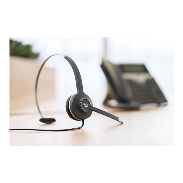 Cisco 531 Wired Single - Micro-casque - sur-oreille - filaire - pour IP Phone 68XX, 78XX, 88XX; Unified IP Phone 79XX