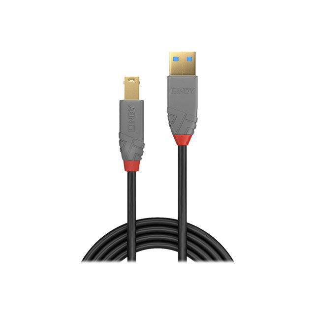 Lindy 36742 cble usb usb 3.2 gen 1 (3.1 gen 1) 2 m usb a usb b noir, gris