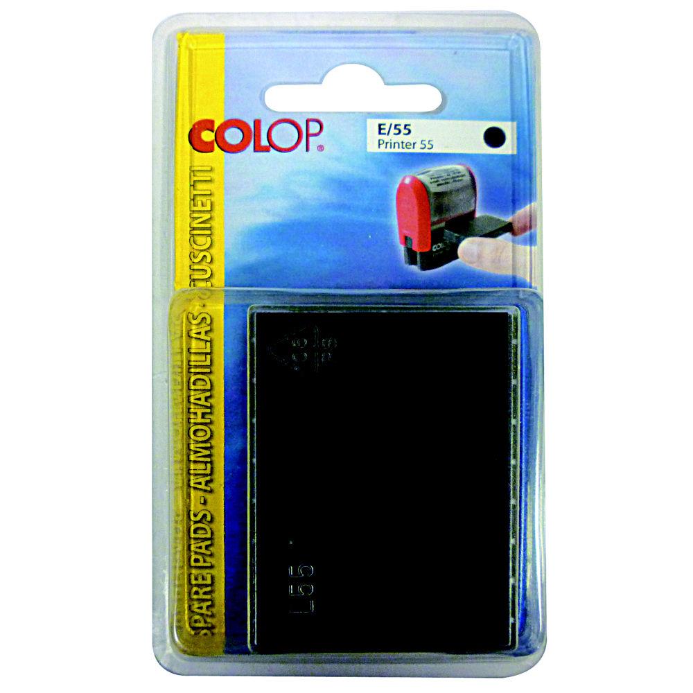 Cassette d'encre pr-encre Colop E/55 pour timbre automatique Printer 55 - bleu - lot de 5