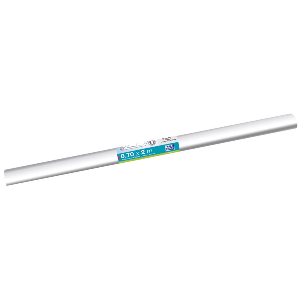 Rouleau couvre Oxford livre en PVC transparent - 70 x 200 cm