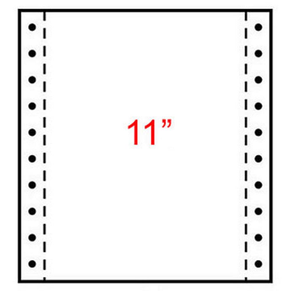 Papier listing Exacompta 240 x 280 mm  blanc - 2 plis autocopiants : 56+57g/m� - carton de 1000 feuilles