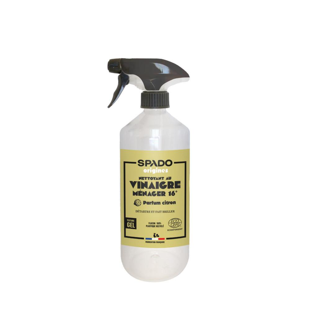 Nettoyant gel vinaigre blanc 16 Spado - Parfum citron - Spray de 750 ml