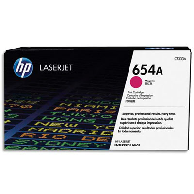 Cartouches de toner - Hp 654a toner magenta authentique laserjet