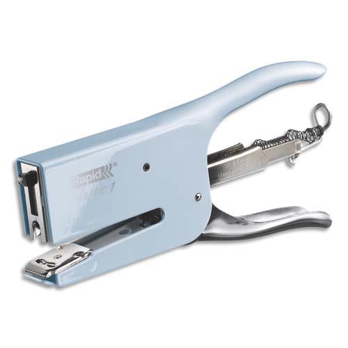 Pince agrafeuse Rapid K1  - En mtal - Agrafes 26/6-8+ - Capacit 50 feuilles - bleue