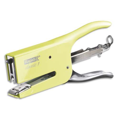 Pince agrafeuse Rapid K1  - En mtal - Agrafes 26/6-8+ - Capacit 50 feuilles - jaune