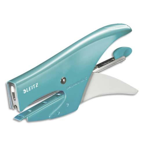 Pince agrafeuse Leitz WOW - agrafes n 10 - capacit 15 feuilles - menthe