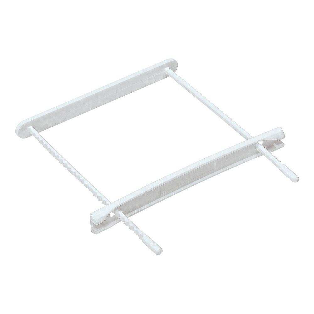 Relieur pour archives 8 cm plastique - blanc - bote de 100 - paquet 100 units