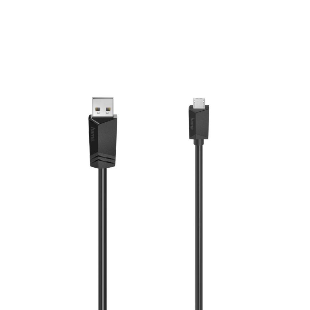 Cble micro USB Hama - 1,5 m - Noir