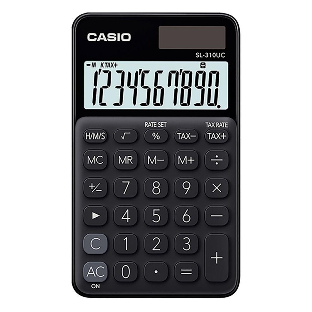 Calculatrice de poche Casio SL-310UC - 10 chiffres - Noire