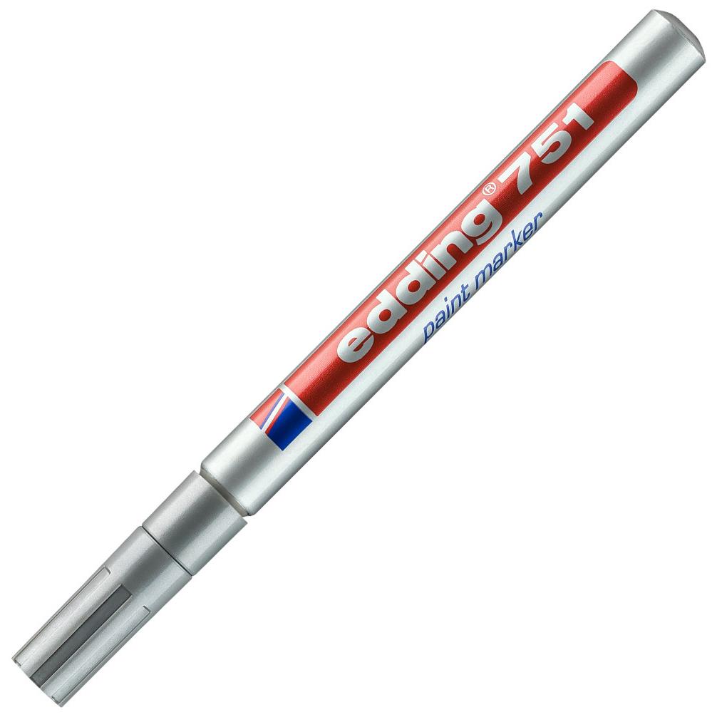 Marqueur peinture permanent Edding - pointe ogive - argent