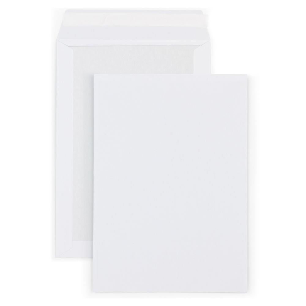 Enveloppe blanche 120 g/m dos kraft 320 x 430 mm sans fentre - Fermeture auto-adhsive