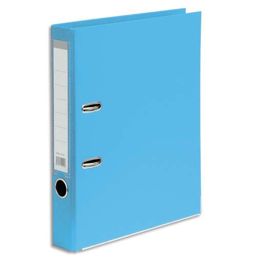 Classeur  levier 1er prix - polypropylne - dos 5 cm - A4 - bleu clair